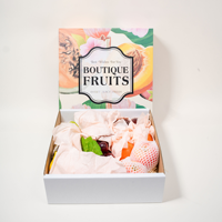 Emballage de fruits écologique de luxe personnalisé avec logo imprimé en couleur carton ondulé boîte-cadeau avec couvercle supérieur et sac de haute qualité