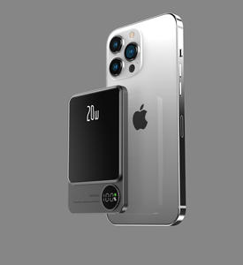 2024 metallo portatile cablato Wireless 2 in 1 <span class=keywords><strong>Mag</strong></span> netic Wireless ricarica Power Bank 10000mAh Power Bank - Product Image 2