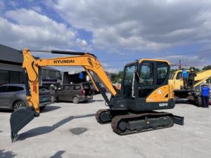 Bien entretenu utilisé Hyundai 60VS Zero Tail Swing Crawler Excavator Moteur diesel Pompe Yanmar Hydraulique Espaces restreints Immédiat - Product Image 2