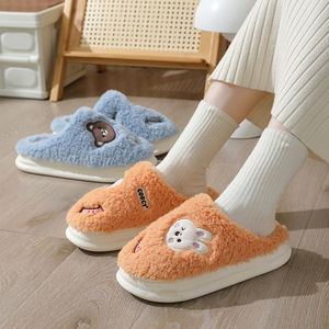 Wholesale Lightweight Soft Cotton Lace Bow for <b>Slippers</b> for Spring Home Use Embroidered Logo Non-Slip Cheap Adequate Stock - Product Image 5