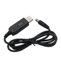 Chargeur alimenté DC 5521 avec garantie de 5 ans, câble USB 5V à 12V pour ventilateur, routeur Wi-Fi