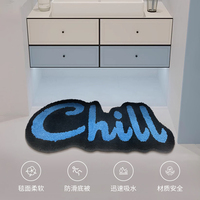 Tapis moderne en polyester, fabriqué à la machine, à motifs 3D, tapis en peluche et tapis avec logo pour salon, livraison incluse