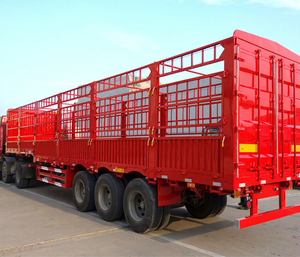 Semirremolque Hstar de 3 Ejes para Ganado, 40T de Carga Útil, Ejes FUWA, Perno Maestro Opcional para Transporte de Ganado Vacuno y Ovino en <span class=keywords><strong>Kenia</strong></span> - Product Image 1