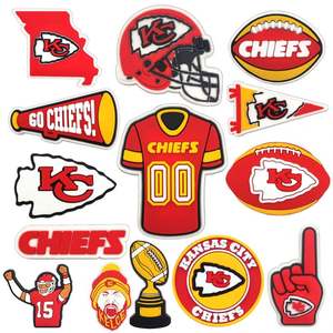 Vente en gros nouvelle équipe de football américaine Nouvelle Orléans Saints Style PVC décorations de chaussures personnalisées breloques de chaussures - Product Image 2