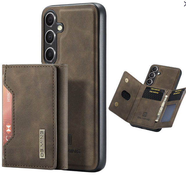 DG.Ming Detachable PU Leather with Card Holder Wallet Phone Case for Google Pixel 10 9 XL 8 7A 7 6A 6 5 Pro TPU Back Shell Cover