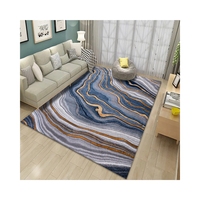 Tapis moderne pour la maison, imprimé en 3D, super doux, épais, confortable, à poils coupés, antidérapant, tapis d'appoint, tapis personnalisé, velours cristal, lavable