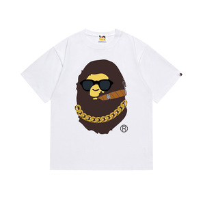 T-shirt de bain personnalisé 100 % coton pour homme, 240 grammes, style streetwear hip-hop, imprimé DTG, design graphique streetwear - Product Image 3