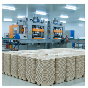 Contenedor de Bagazo con Logotipo Personalizado al por Mayor, Caja de Almuerzo Sostenible de Fibra de Caña de Azúcar para Catering a Granel y Entrega de Alimentos - Product Image 5