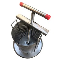 Extracteur de miel manuel en acier inoxydable 13L, neuf, pour l'extraction de jus de raisin et le filtrage du miel