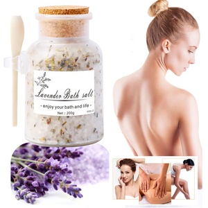 유기농 천연 비건 목욕 소금 순수 히말라야 사해 대마 크리스탈 라벤더 스킨 케어 스파 선물 꽃 장미 목욕 소금 - Product Image 5