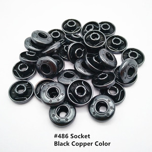 12.5Mm 20L Kim Loại Mùa Xuân Snap Button Trong Sáng Bóng Màu Đen, Sơn Kim Loại Snap Button - Product Image 4