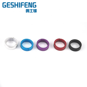 Violet Kleur. Kanarie Ring Duif Clip Ring 8 Mm Custom Metalen Open Vogel Ringen - Product Image 3