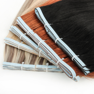 未処理の二重描画7ピース両面テープイン人毛エクステンションレミインビジブルロシアヘアテープヘアエクステンション - Product Image 3