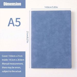 A5 Comfortable Soft Cover Leather Custom Bulk 100 Sheets Thermal Binding Lined <b>Journal</b> Notebook Gift Wholesale - Product Image 3