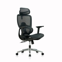 Chaise de bureau avec soutien lombaire, inclinable ergonomique, réglable, en tissu, pivotante, avec coussin et repose-pieds, chaise de direction, chaise de jeu
