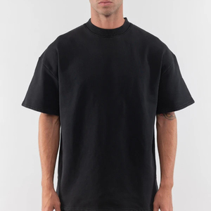 QIANSHI T-shirt Unisex di Alta Qualità 100% Cotone, Abbigliamento Uomo, Produttori di T-shirt, Vestibilità Ampia con Spalle Cadenti, T-shirt Pesante - Product Image 1