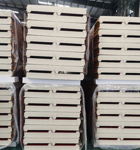 פיר עמיד בפני אש סנדוויץ פאנל גלי פלדה מגולוון עבור בידוד גג מעולה לחיתוך ריתוך כיפוף - Product Image 3