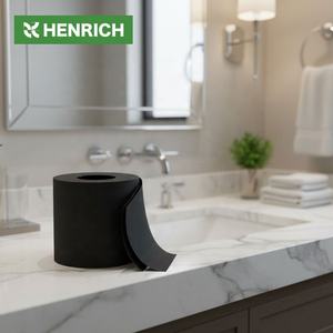 Черная туалетная бумага класса люкс, 2-слойная, мягкая, в рулонах, элегантный дизайн для отелей, ресторанов, мероприятий и использования в премиальных ванных комнатах - Product Image 1