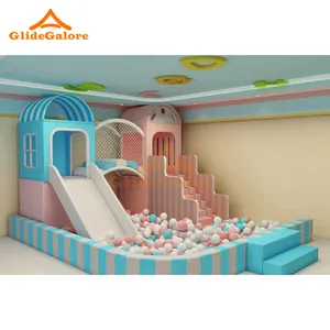 GlideGalore Indoor Playground Ball Pit Play House Kids Toddler Playground Games Indoor Equipment Soft Play Sets For Children