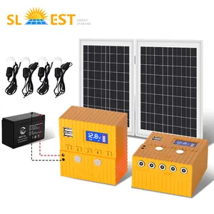 Portable Mini Size Home Outdoor Camping Field Solar Lighting Station DC Generator Controller Solar Power System