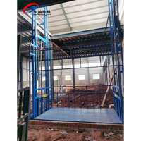 Kostengünstiger Hydraulischer Lastenaufzug mit Einzelschiene für Kleinlager und Fabrikbeladung