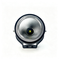 Phare de travail LED rond 4 pouces 30W, phare antibrouillard étanche IP67 12-48V, lampe de conduite auxiliaire pour voiture tout-terrain, camion, chariot élévateur, motos
