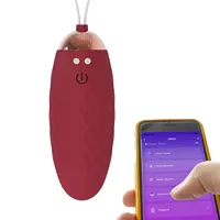 Drahtlose Smart App Fernbedienung vibrierende Liebe Eier kleine Bälle rosa Kugel Vibrator für Frauen