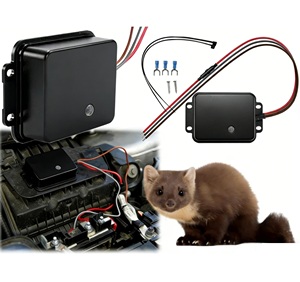 Cable de encendido automático de 12V para ahuyentar animales, gris, con alcance de 40m² y 85dB de intensidad sonora, para vehículos, con protección de cable. - Product Image 1