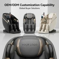 Fauteuil de massage LEERCON 2026 avec système de pression visuelle IA, capsule spatiale, thérapie vertébrale de qualité médicale et cuir synthétique premium