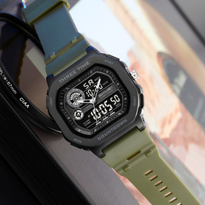 Orologio SKMEI 2641 Dual Time da Uomo, Vendita Calda, Orologio da Polso Analogico Digitale Multifunzionale con Cronografo Elettronico - Product Image 3