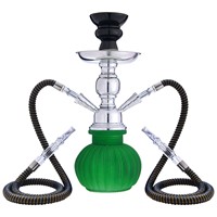 Petit Kit Chicha Givrée avec Double Tuyau et Accessoires Complets, Chicha en Forme de Gourde, Approvisionnement Transfrontalier