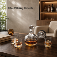 Carafe à whisky personnalisée avec logo, design baseball, 1000 ml, verre, pour liqueur, whisky, bourbon, rhum, tequila, vodka, brandy, nouveau design