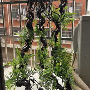 Lin Hongbin Artificial Vine Plant 1.75M Simulated Pothos <b>Leaves</b> Flexible <b>Wall</b> <b>Decoration</b> DIY Landscaping - Product Image 3