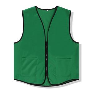 Vente directe usine – Gilet de sécurité fluorescent pour enfants avec bande réfléchissante et fermeture éclair – Vente en gros pour les bénévoles - Product Image 5