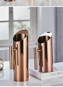 Carafe à boisson grande capacité en acier inoxydable avec poignée, pour thé, lait, café, eau - Product Image 5