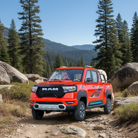 Новый электрический пикап OEM с полным приводом 2WD, 5000 Вт, 5-местный, китайский мини-грузовик с двойной кабиной, цена