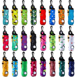 Custom LOGO Golf Tee Holder Golf Ball Carry Bag Tee Holder for Neoprene Pouch Portable with Hook Accessories for Men Women - Product Image 1
