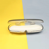 Étui à lunettes en plastique personnalisable avec logo, plusieurs couleurs, simple, créatif, en plastique givré transparent, portable