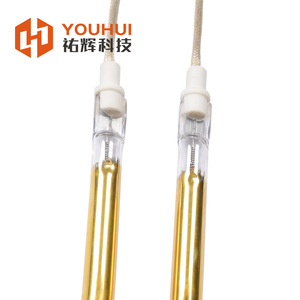 Youhui 3D Irregular Halogen <b>Heating</b> <b>Tube</b> Semi Gold Plated Copper Infrared <b>Heating</b> Element Customizable Size 8-14 - Product Image 3