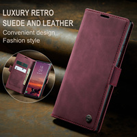 Pour Samsung Galaxy S25 Ultra S25 Edge S24 Plus S25 FE Couverture Arrière CaseMe 013 Matte Business Antichoc Flip Leather Phone Case