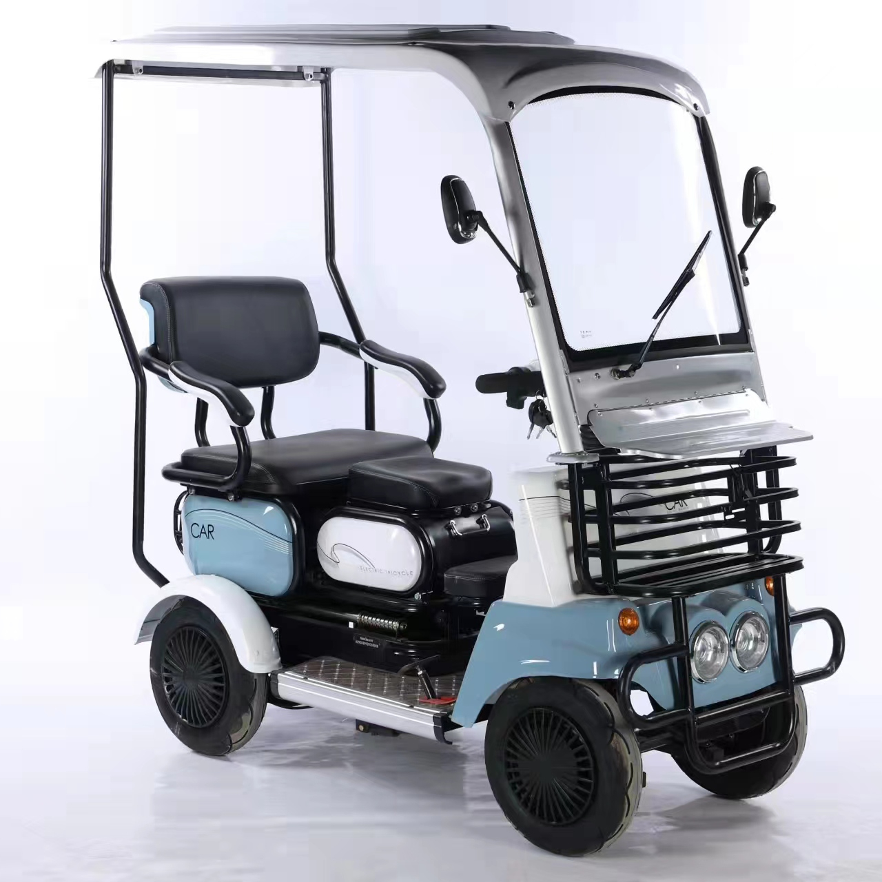 Хорошее качество, электрическая тележка для гольфа, 800 Вт, мощный двигатель, 4 колеса, Электрический велосипед 48 В, 60 А/ч, новая электрическая тележка для гольфа на продажу