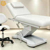 Table de massage des pieds professionnelle, table de massage électrique, lit de beauté, table de massage large avec base LED pour la réflexologie, salon de massage SPA