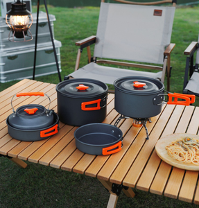 Sartén Portátil Plegable para Exteriores, Ultraligera, de Aleación de Aluminio Antiadherente, Capacidad de 1-2L, Apta para Cocina de Gas e Inducción - Product Image 1