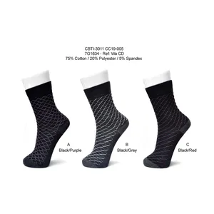 China manufacturer supplying Wholesale cotton full custom happy socks for men