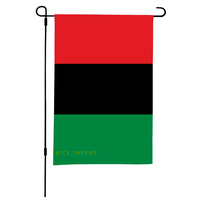 Drapeau de jardin pan-africain, décoration patriotique pour la cour, résistant aux intempéries, imperméable, pour pelouse, jardin, patio, véranda, toutes saisons