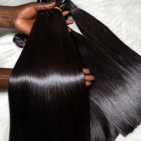 Paquete de Cabello Humano Virgen Natural de Vietnam, 15A, de un Solo Donante, 100% Cabello Humano Natural, Doble Trama, Cutícula Alineada, Ondulado Natural, Cabello Humano Natural de Camboya