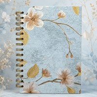 Carnet à spirale à motif floral en gros, journal personnalisé, bloc-notes créatif pour l'école et le bureau