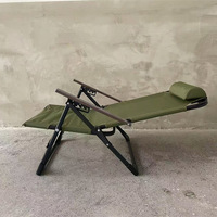 Chaise Kermit réglable à dossier haut, chaise de camping et de pêche portable, chaise pliante d'extérieur en tissu avec coussin