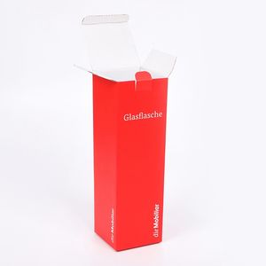 Logotipo personalizado impreso rectangular tubo corrugado de papel cosmético caja de embalaje para esencia suero cuidado de la piel botellas de - Product Image 2