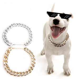 Collier de collier de chaîne de chien d'or de bouledogue français accessoires collier de chien en gros - Product Image 1